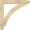 Ekena Millwork Thorton Craftsman Rough Sawn Bracket w/ Offset Brace, Douglas Fir, 6"W x 34"D x 34"H BKT0604X34X34THR04RDF - alternate 4